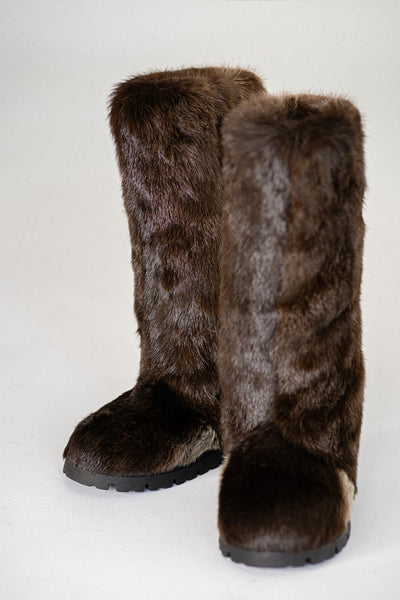 Otter Fur Boots - Outdoor