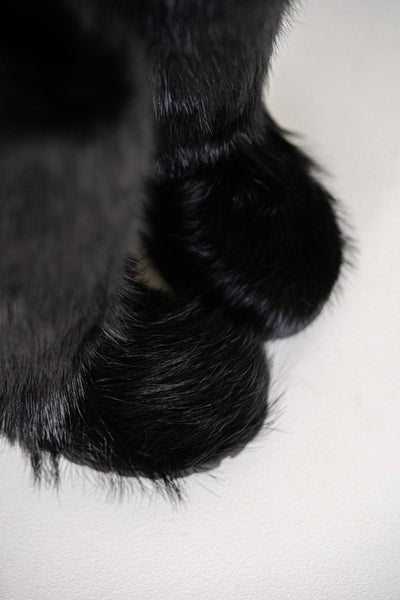 Black Beaver Fur Boots - Outdoor