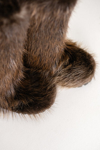 Brown Beaver Fur Boots - Outdoor