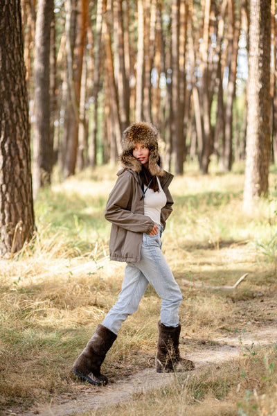 Otter Fur Boots - Outdoor