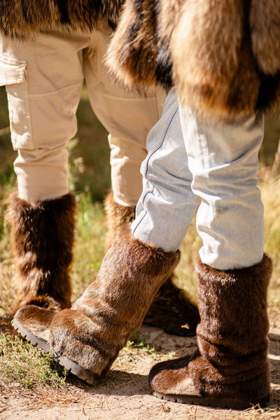 Otter Fur Boots - Outdoor