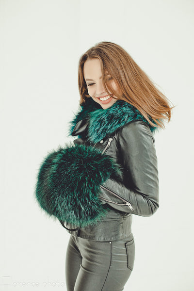 Black Fur Muff