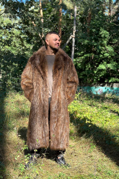 Full-Lengh Beaver Fur Coat