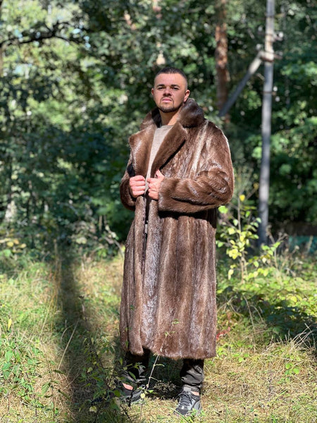 Full Lengh Otter Fur Coat