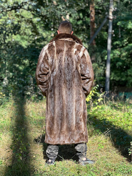 Full Lengh Otter Fur Coat