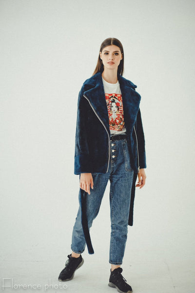 beaver fur jacket women