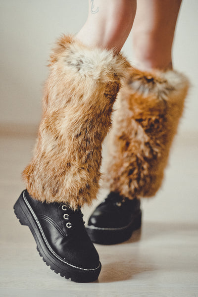 Fox Fur Leg Warmers
