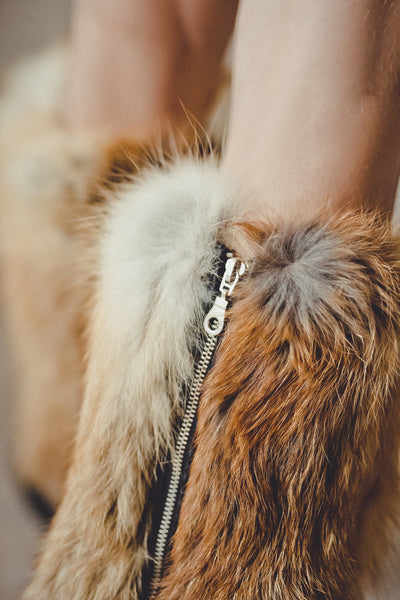 Fox Fur Leg Warmers