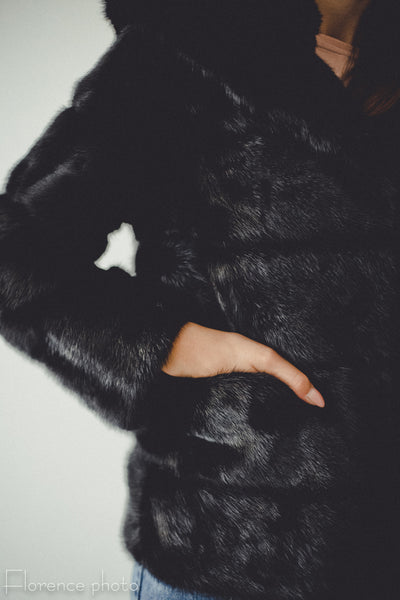 Hooded Mink Jacket