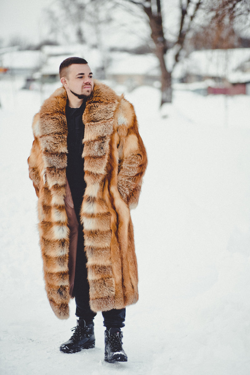 LONG FOX FUR COAT MEN - Forestfox – Forestfox Fur Atelier