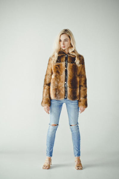 Brown Muskrat Jacket