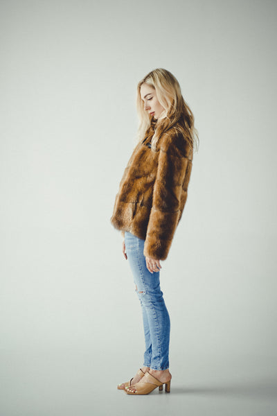 Brown Muskrat Jacket