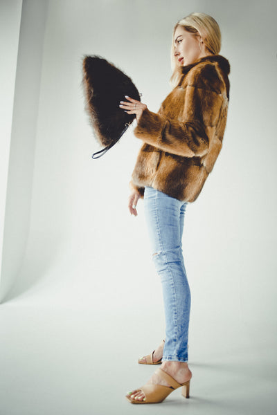 Brown Muskrat Jacket
