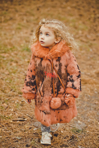 Sale Rabbit Fur Kids Jacket
