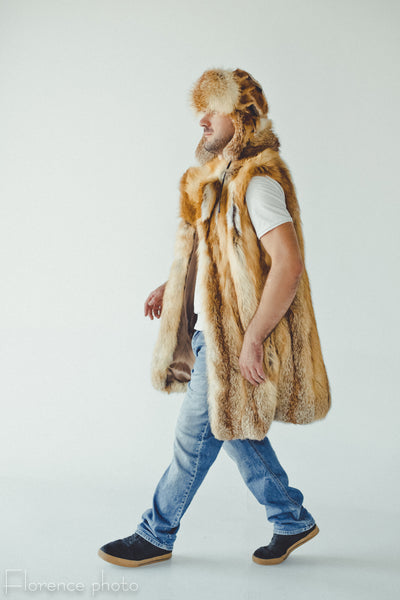 Red Fox Fur Vest