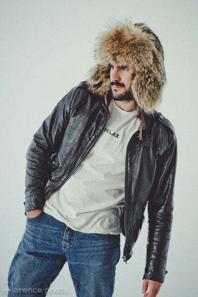 Raccoon Fur Hat