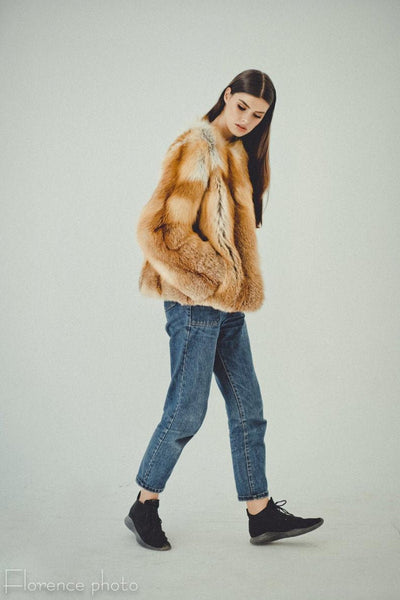 real fur jacket women