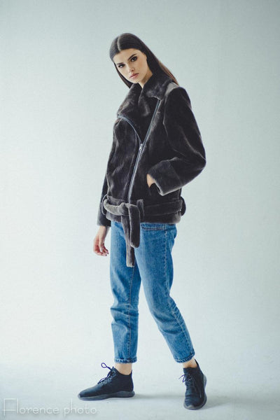 Grey Beaver Aviator Jacket