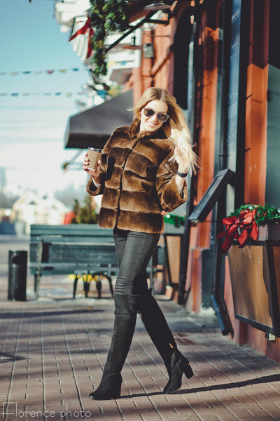 Otter Fur Coat 2-in-1