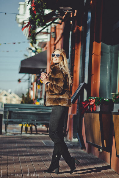 Otter Fur Coat 2-in-1