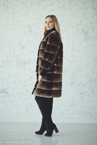 Otter Fur Coat 2-in-1