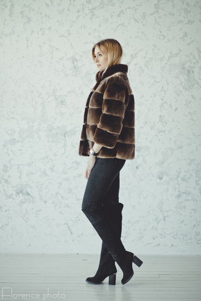 Otter Fur Coat 2-in-1