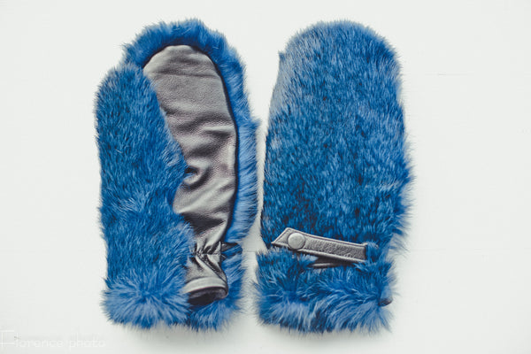 White Fur Gloves