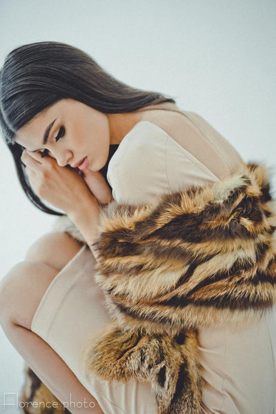 wedding fashion stole fur
