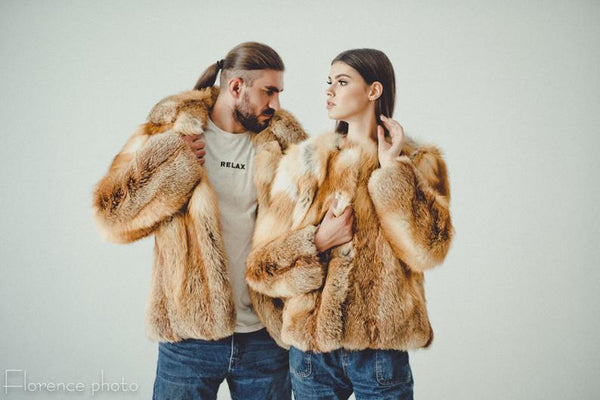 real fox fur models