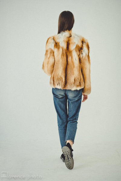 fox fur coat collar