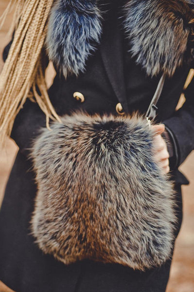 Red Fox Fur  Muff