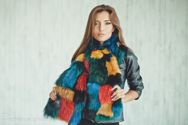 genuine raccoon fur scarf ladies