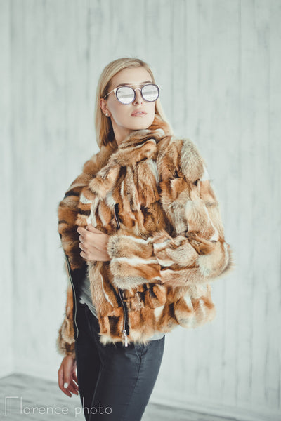 real fox fur coat
