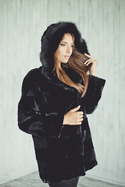 real beaver fur coat