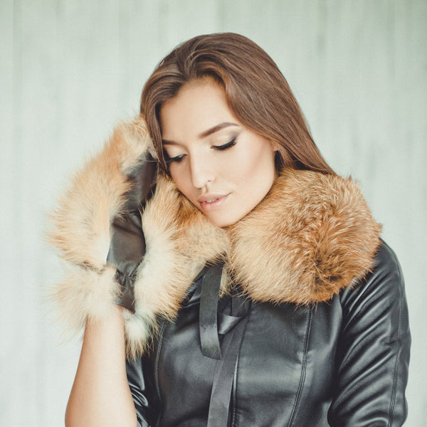 fox fur collar