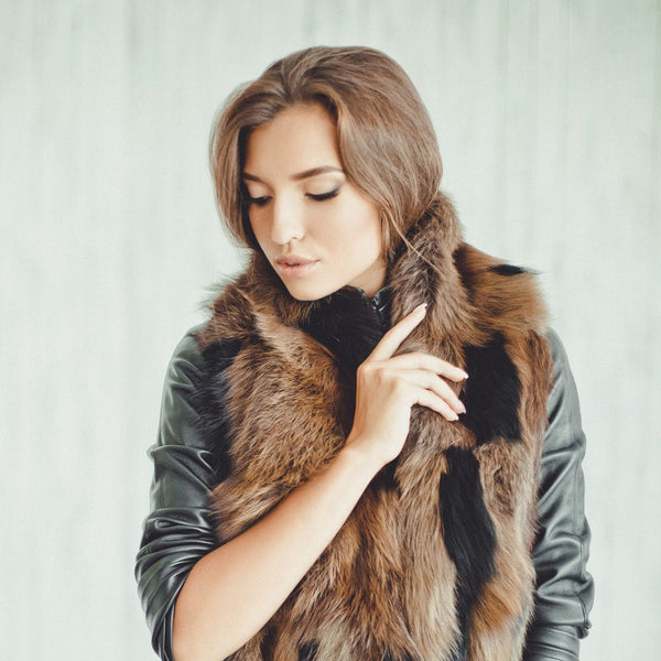 genuine fur scarf
