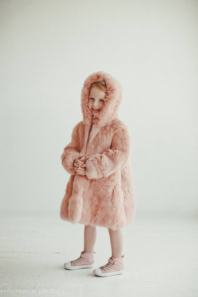 rabbit fur jackets kids online sales