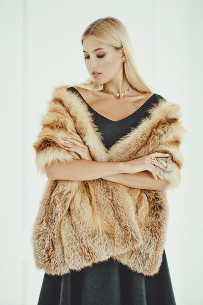 genuine fur stole