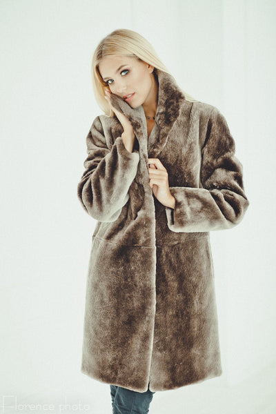 fur coat in beaver fur