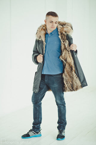 fur lined parka coat