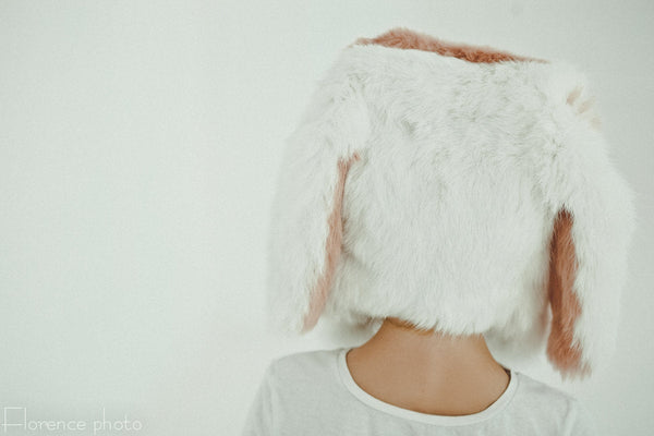 rabbit fur toddler hat
