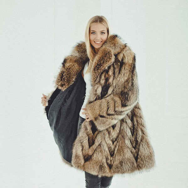 raccon fur coats for sale