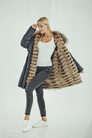 fur parka coat for girls