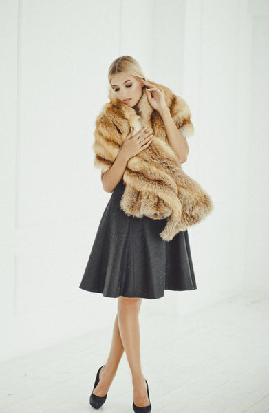 wedding fox fur stole