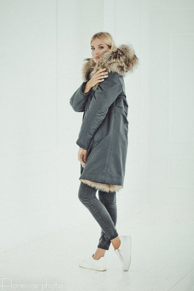 raccoon fur coat cost