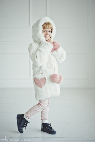 rabbit fur jacket for baby
