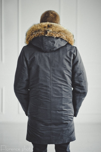 parka coyote jacket with hood for men