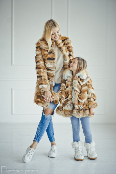 fox fur jacket baby boy