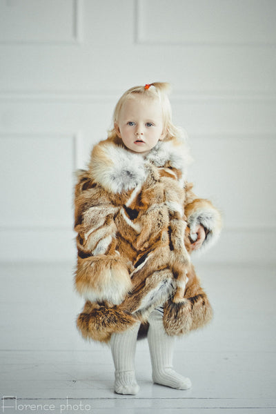 baby fur fox jacket