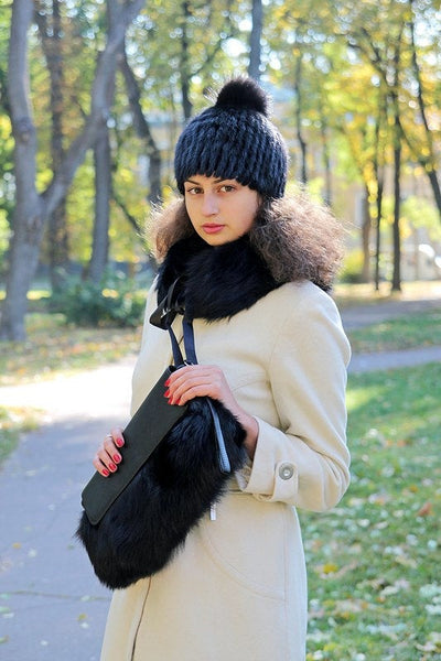 winter raccoon fur collar